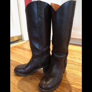 FRYE Sabrina Braid Tall Boots 2018 Clearout⚡️